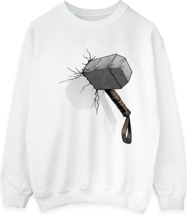 Marvel Thor Hammer Crack Sweatshirt (XL)