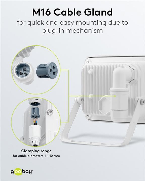 Actual product image Goobay LED outdoor spotlight, 20 W (1706 lm, IP65)