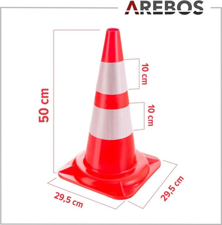 Image du produit Arebos Cônes de signalisation