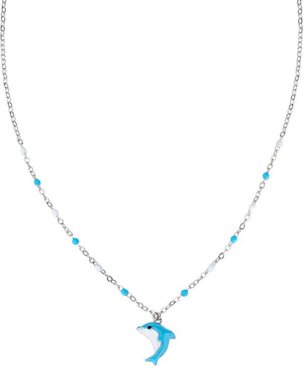 Actual product image Amen Junior Dolphin necklace (Silver 925, Enamel)