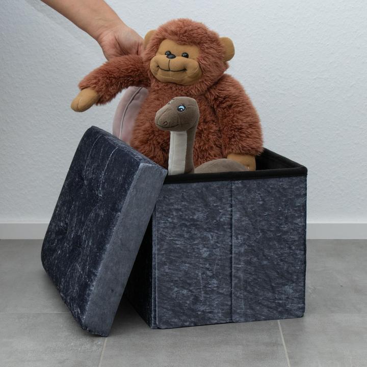 Actual product image Intirilife Bench Velvet Grey (49.30 cm)