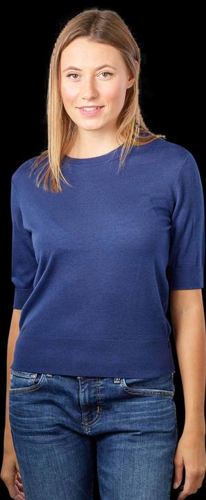 Scotch & Soda Short Sleeve Pullover Crew Neck Marine Melange
