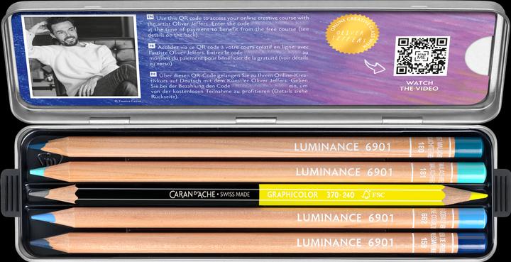 Actual product image Caran d'Ache Luminance 6901 Oliver Jeffers Sonderedition (Multicoloured, 10 x)