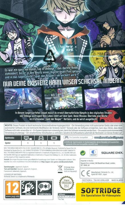 Produktbild Nintendo NEO: The World Ends With You (Switch Lite, Switch OLED, Switch, Multilingual)