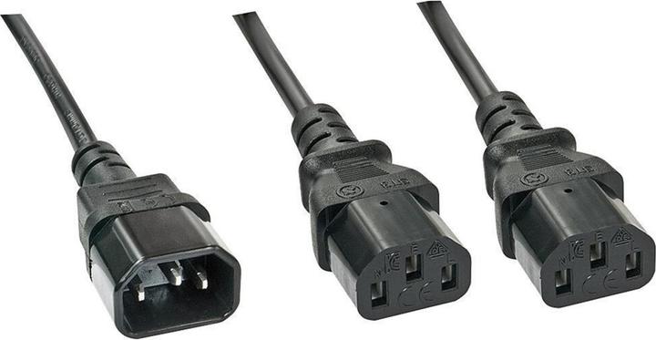 Produktbild Lindy IEC-Netzkabel C14 an 2x IEC C13 (1 m)