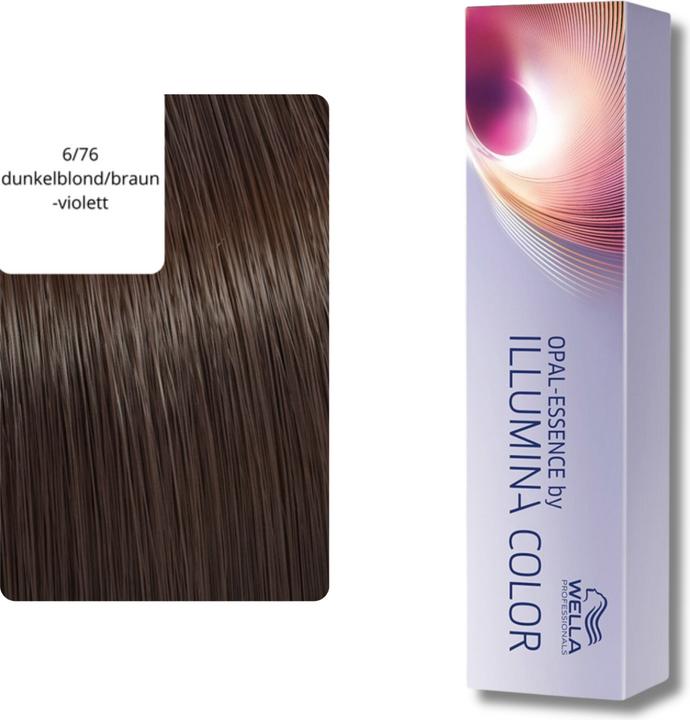 Productafbeelding Wella Illumina Kleur - 6/76: donkerblond bruin-violet (6/76 donkerblond bruin-paars)