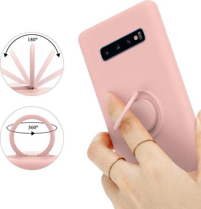 Actual product image Cadorabo TPU Liquid Ring Silicone Case Cover (Samsung Galaxy S10+)