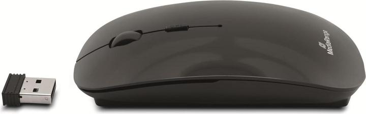 Produktbild MediaRange OPTISCHE MAUS KABELLOS MROS215 silent Klick schwarz (Kabellos)