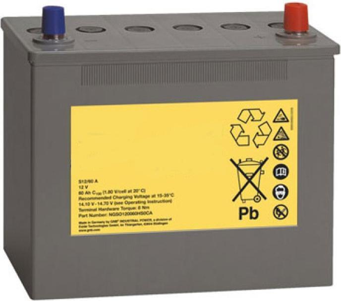 Produktbild Tadiran Akku für Poliscan Speed Vitronic, Ersatz-Akku 12 Volt 60Ah A-Pol Anschluss (12 V, 60 Ah)