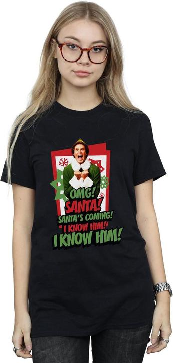 Immagine prodotto Elf OMG Santa Maglietta Ampia Donna (M)