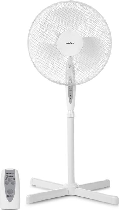 Medion Pedestal fan (MD18795) with remote control 103-123cm height 3 speeds (50 dB)