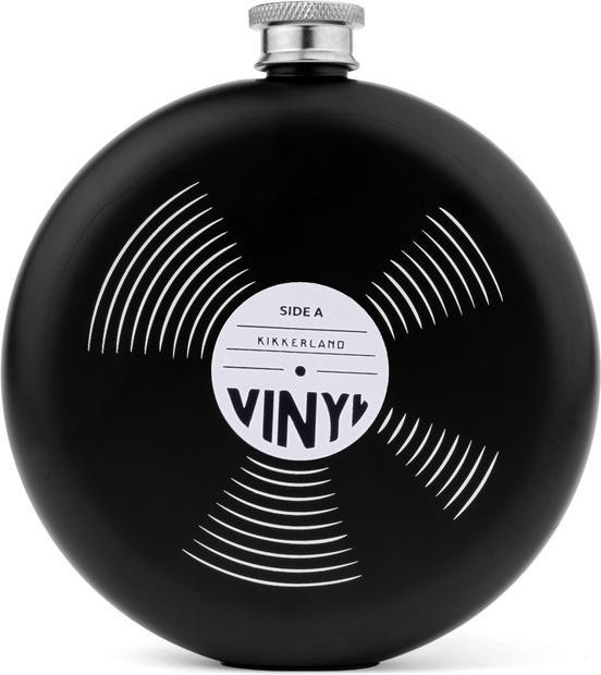 Image du produit Kikkerland Record Hip Flask (237 ml)