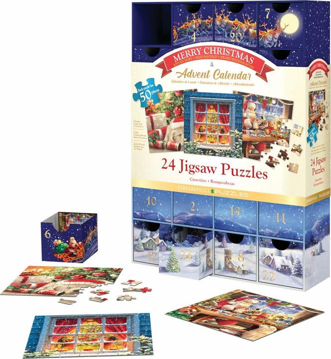 Actual product image Eurographics Puzzle Adventkalender - Frohe Weihnachten
