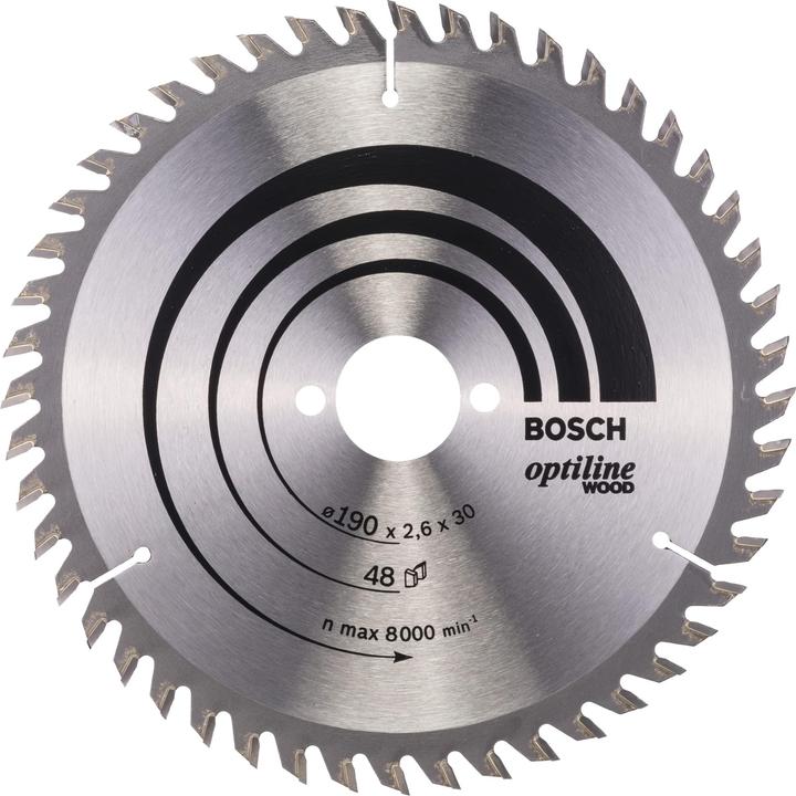 Bosch Professional Zubehör PRO Wood circular saw blade, 190 x 2.6 x 30 mm