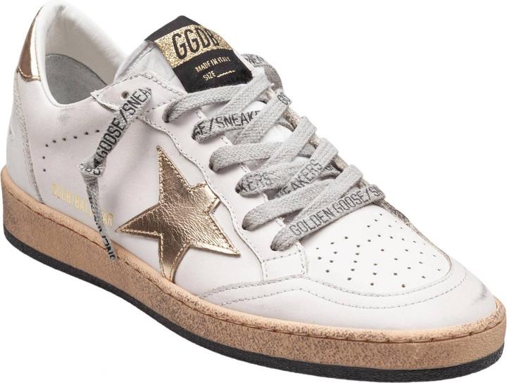 Image du produit Golden Goose ballstar sneakers in white and gold leather (42)