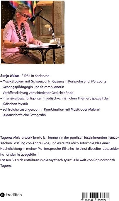 Produktbild Rabindranath Tagore - Gitanjali / Sangesopfer (Deutsch, Sonja Weise, 2023)