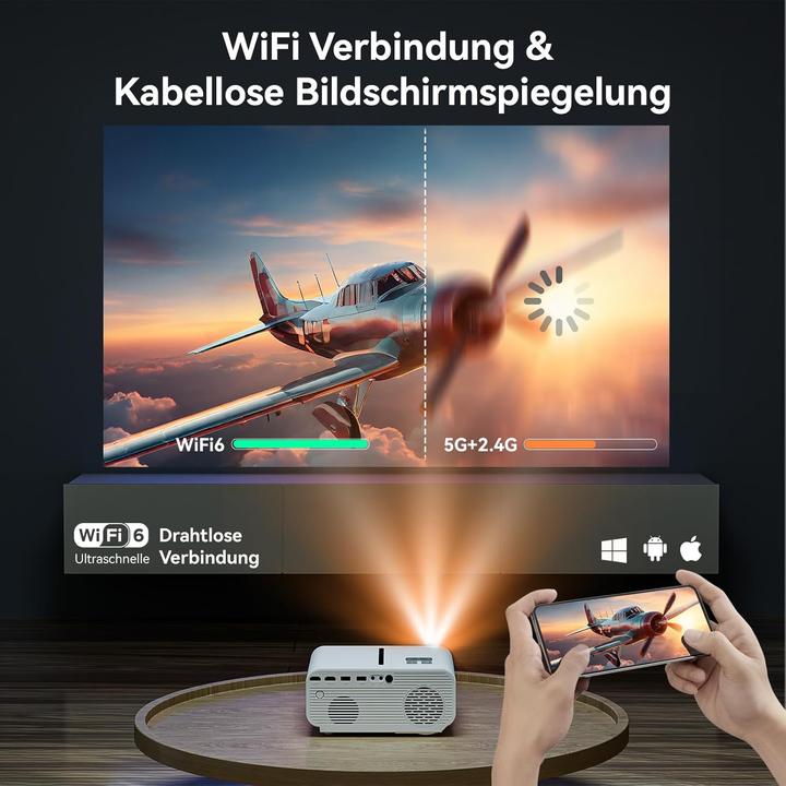 Immagine prodotto Zoomcat Autofokus Heimkino Beamer 4K (20000 lm)