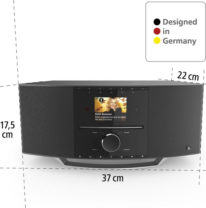 Actual product image Hama DIR3510SCBTX (DAB+, Web radio, Bluetooth, Wi-Fi)