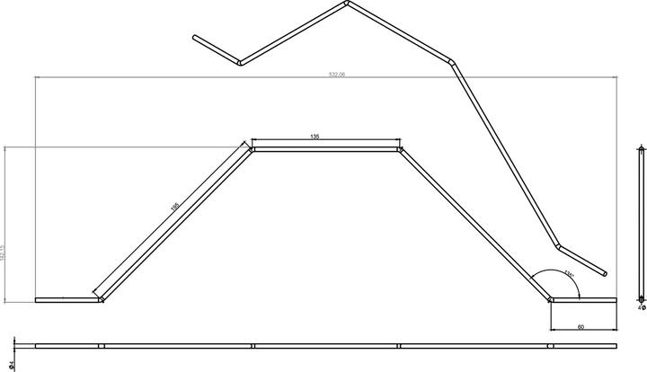 Immagine prodotto Modellbau Lindinger Carrello di atterraggio principale "Piper" stile grande