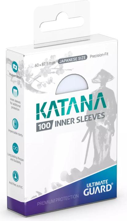 Ultimate Guard 100 pochette Katana Maniche interne giapponesi Taglia Trasparente