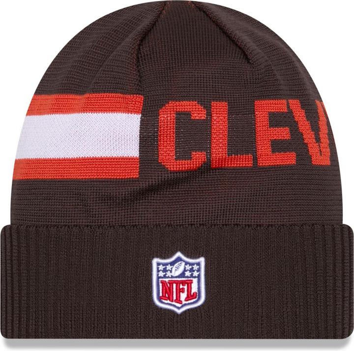 New Era NFL Sideline Tech Knit Mütze - Cleveland Browns