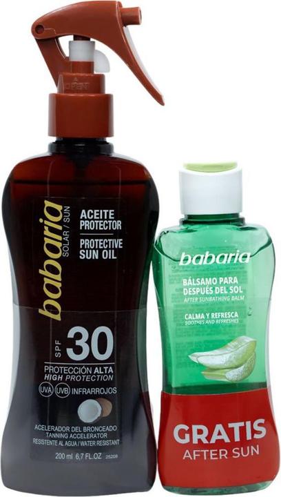 Babaria SOL. ACEITE PROTECTOR SOLAR COCO SPRAY F30 200 ML+ AFTER SUN 100 ML (Sonnenspray, SPF 30, 300 ml)