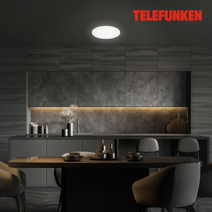 Immagine prodotto Telefunken Luce da incasso a LED dimmerabile IP23 WiFi RGBW 12W 1200 lm bianco caldo - bianco luce diurna (1200 lm)
