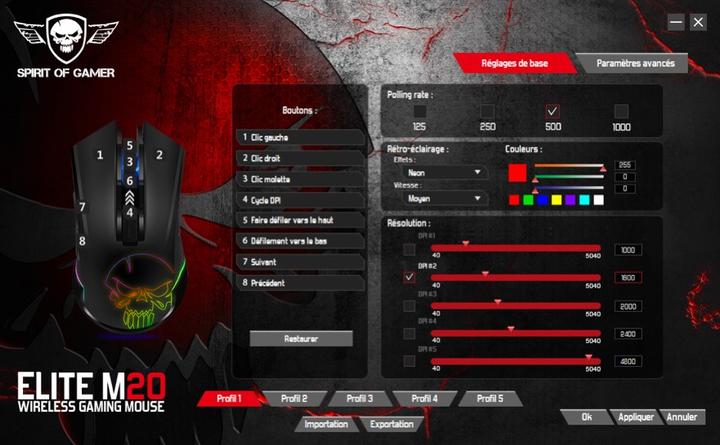 Image du produit Spirit Of Gamer Elite M20 (Sans fil)