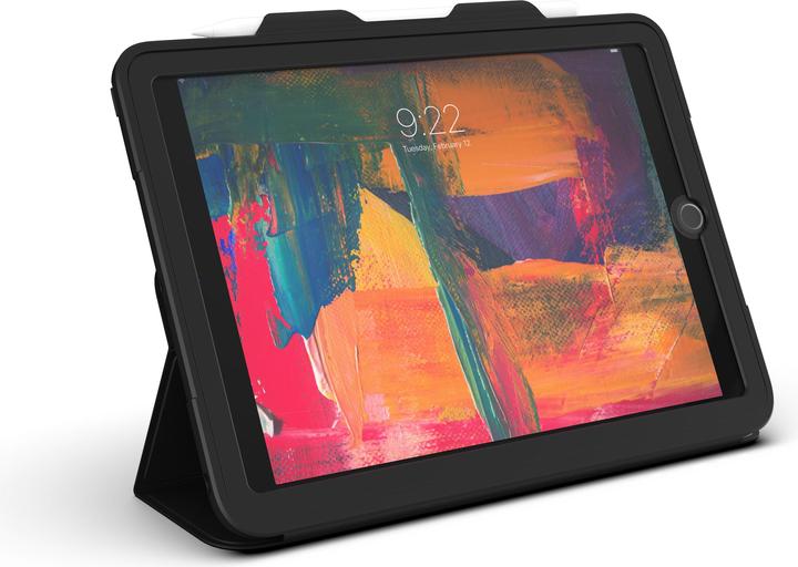 Actual product image Zagg Rugged Messenger - Protective Flip Case for Tablet - Resilient - Silicone - Black... (iPad)