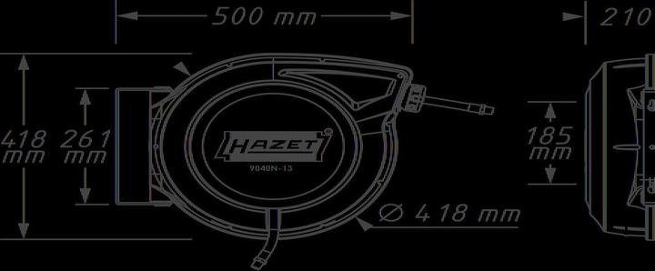 Produktbild HAZET Schlauchaufroller 9040N-13