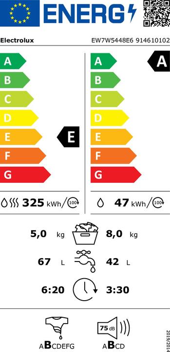 Energie-Label Electrolux EW7W5448E6