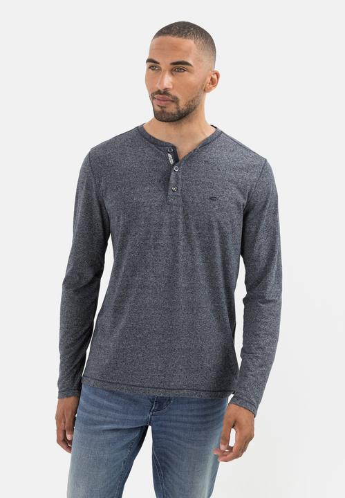 Image du produit Camel Active T-shirt Henleys à manches longues en mélange de coton durable (M)