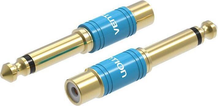 Vention Audio adapter VDD-C03 6.35mm male to RCA female blue 0.5m