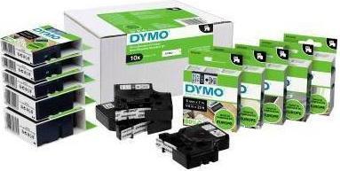 Productafbeelding Dymo S0720610 Standaard tape (1.20 cm, Zwart, Wit)