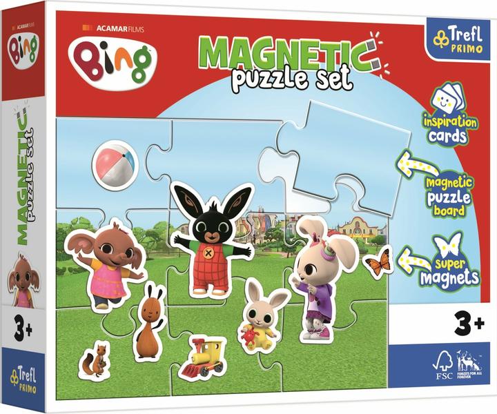 Actual product image Trefl Magnetic Puzzle The Funny World of Bing (9 pieces)
