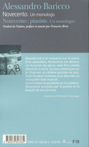 Immagine prodotto Novecento: pianista. Un monologo (Francese, Italiano, Baricco Alessandro, 2006)