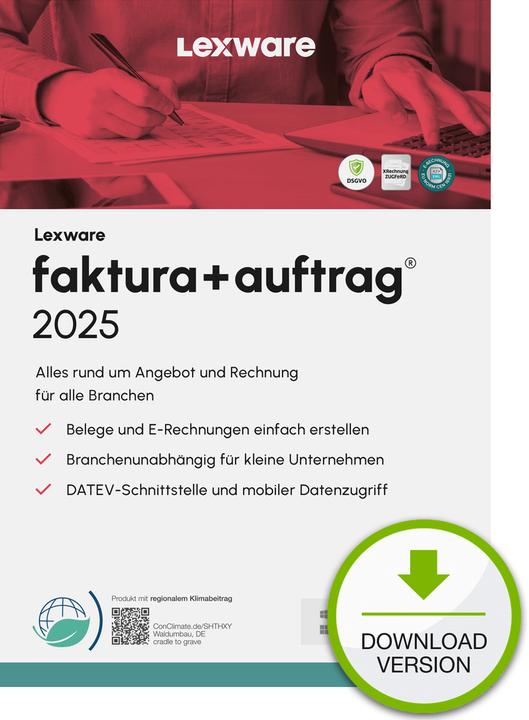Produktbild Lexware faktura+auftrag 2025 Download Jahresversion (365-Tage) (1 User, 12 Monate)