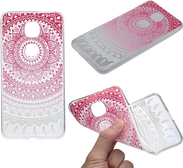 Actual product image König Design LeEco Le 2 Case Mobile Cover Protective Case Henna Bumper Pink (LeEco Le 2)