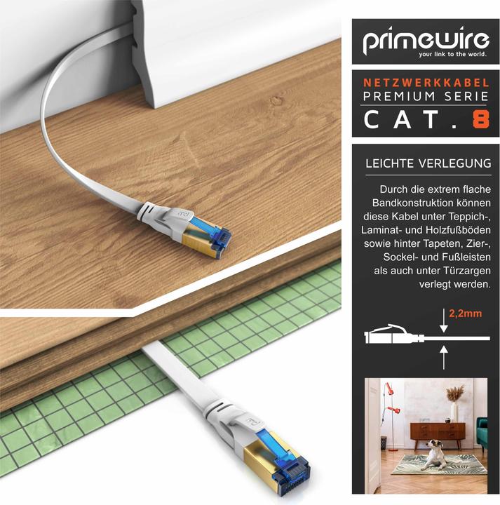 Actual product image Primewire Netzwerkkabel (U/FTP, CAT8.1, 10 m)