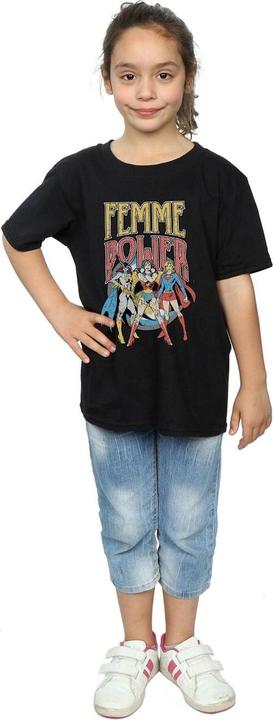 Actual product image Girls Femme Power Cotton T-Shirt (152, 158)
