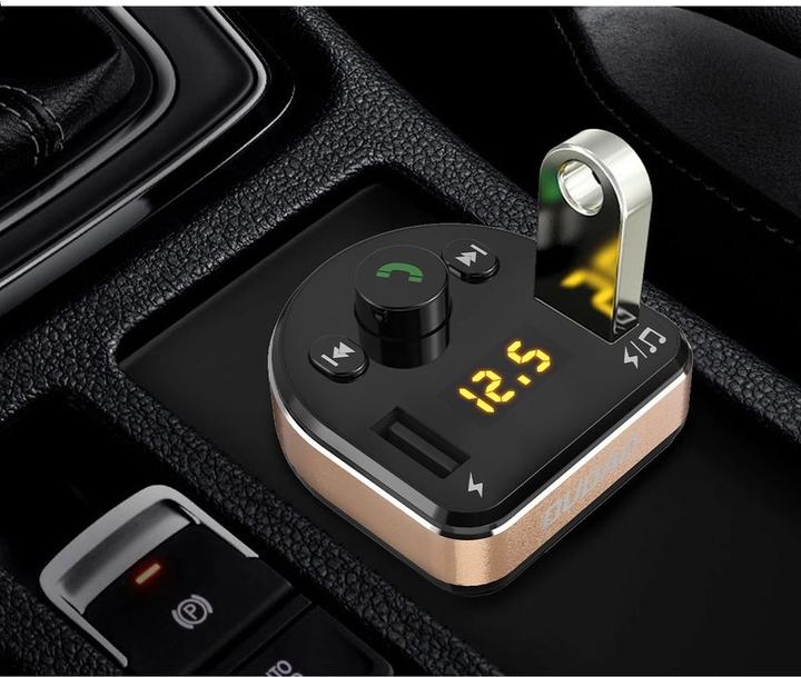 Immagine prodotto Dudao Trasmettitore FM Bluetooth Caricabatteria da auto MP3 3.1 A 2x USB Nero (R2Pro Nero)