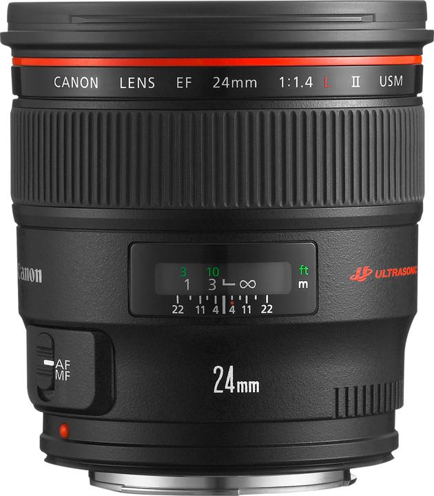 Image du produit Canon EF 24mm f/1.4L USM II (Canon EF, Plein format)