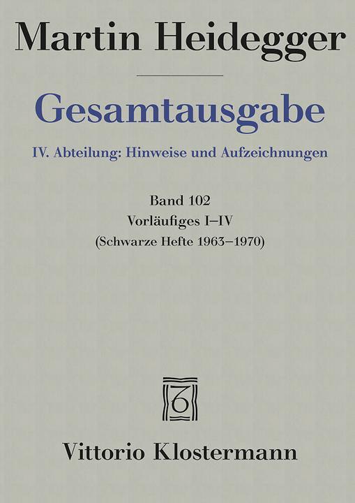 Image du produit Heidegger:Vorläufiges I-IV (Allemand, Martin Heidegger, Peter Trawny, 2021)