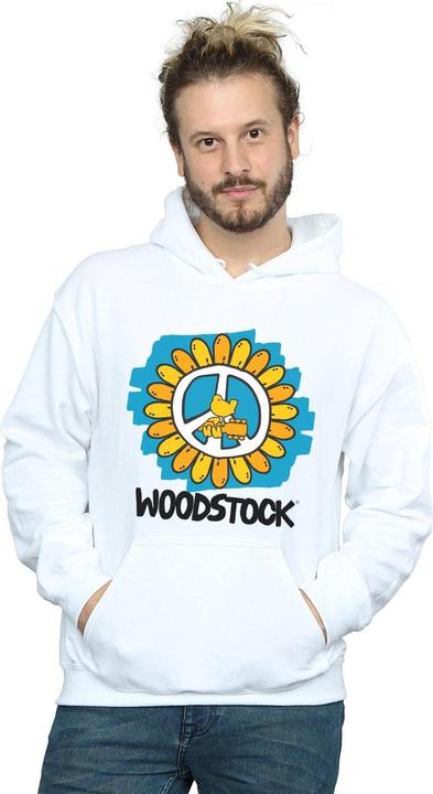 Immagine prodotto Woodstock Flower Peace Felpa con Cappuccio Uomo (L)