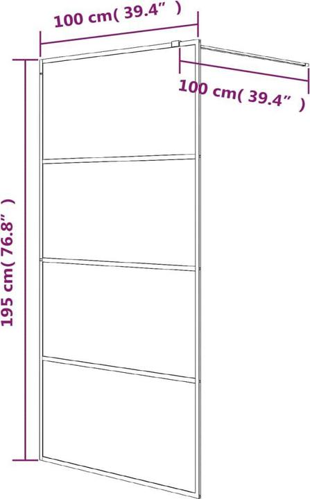 Actual product image VidaXL Jennee (100 cm, 100 cm, 195 cm)