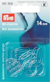 Produktbild Prym BH-Zubehör, transparent 14 mm, Karte 10 Stk., Kunststoff