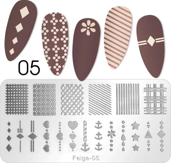 MoYou London Nail Art Stamping Feige 05