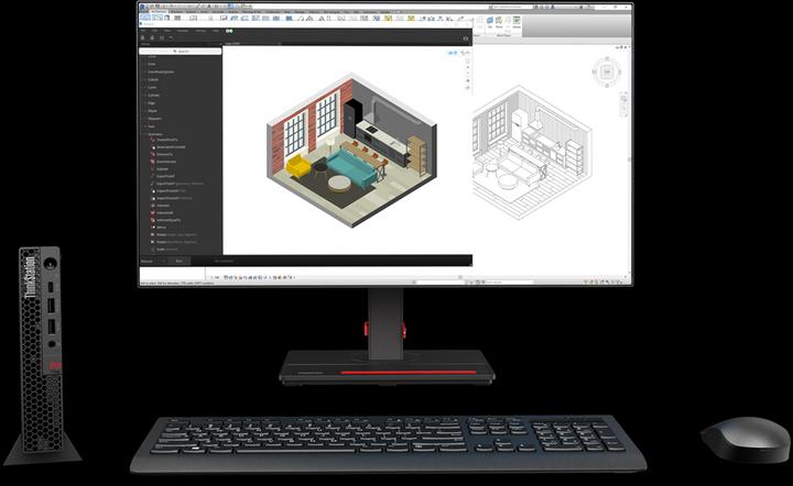 Actual product image Lenovo ThinkStation P3 Tiny (Intel Core i7-14700, 32 GB, 1000 GB, T400)