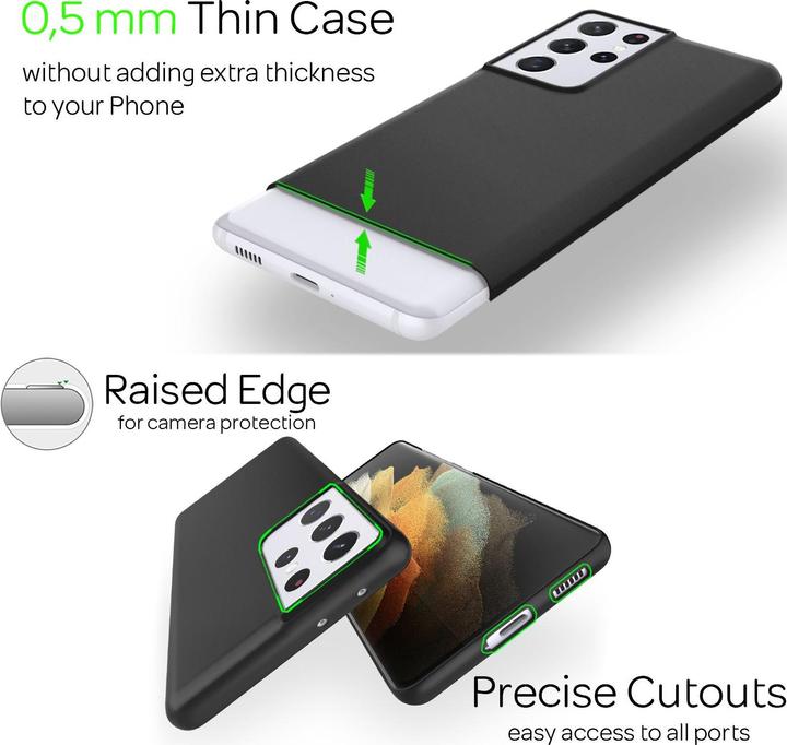 Actual product image Nalia Extra Thin Cell Phone Case (Samsung Galaxy S21 Ultra)