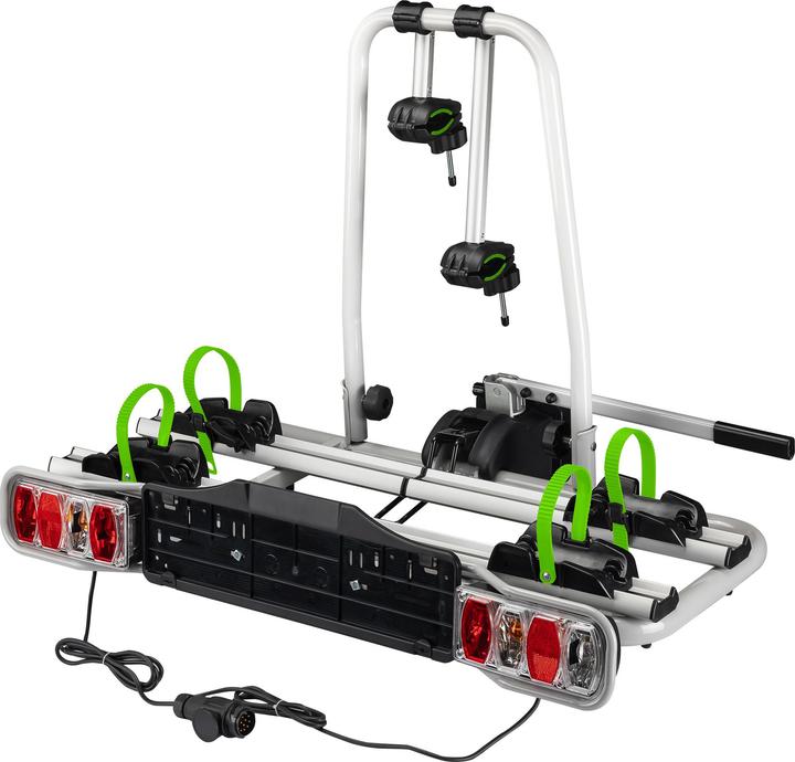 Wiltec Bicycle rear carrier Tailgate carrier up to 60kg Bicycle carrier lockable